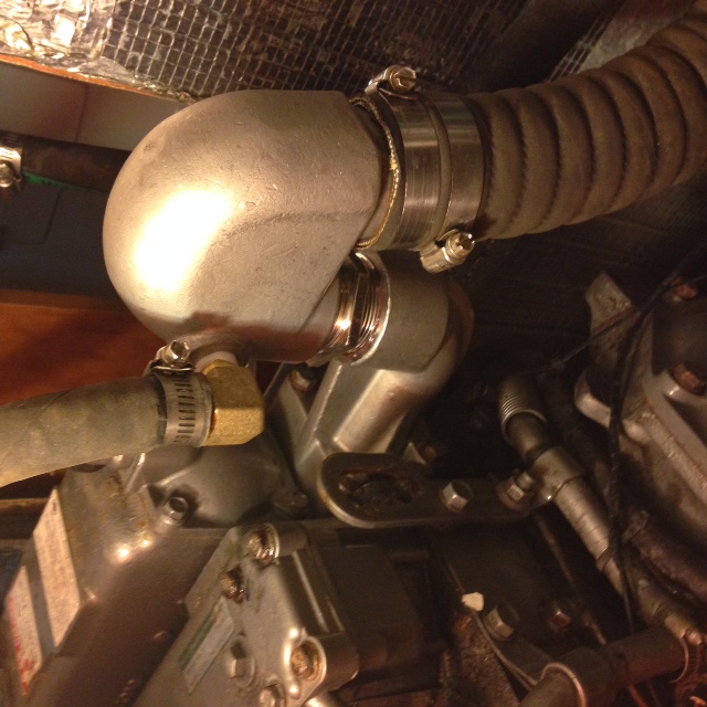 New elbow installed
